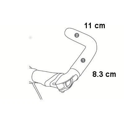 Bar end regolabili Evo Touring L Ergotec - Image 5