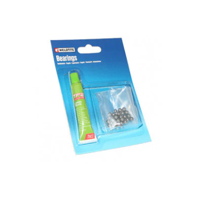 Sfere da 5/32" per la serie sterzo con lubrificante Weldtite 54 sfere