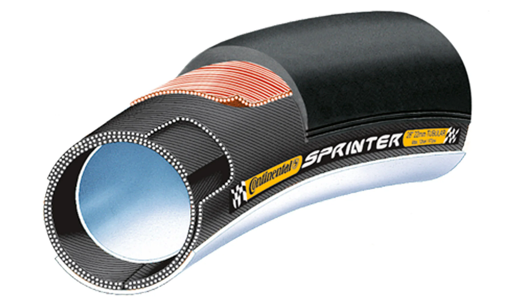 Tubolare Continental Sprinter - Black Chili - Safety System - Image 3