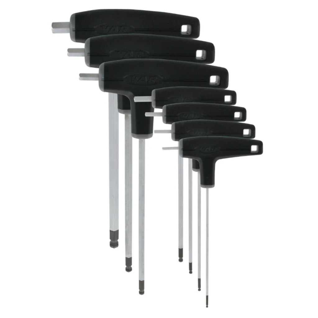 Kit di 7 Chiavi Esagonali con teste Sferiche Var CL-09800-02/08