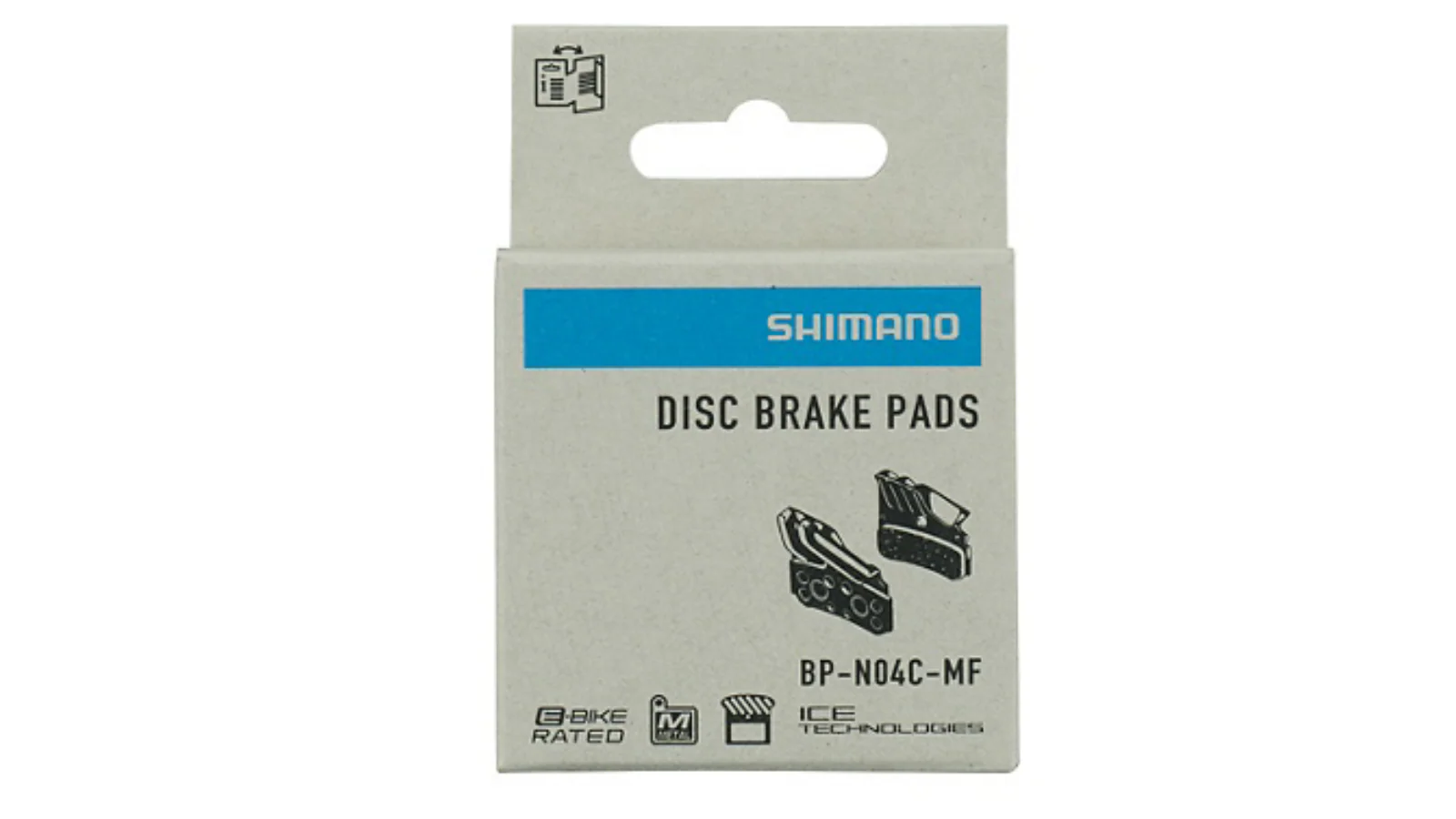 Pastiglie freno Shimano Metal N04C- con aletta e molla