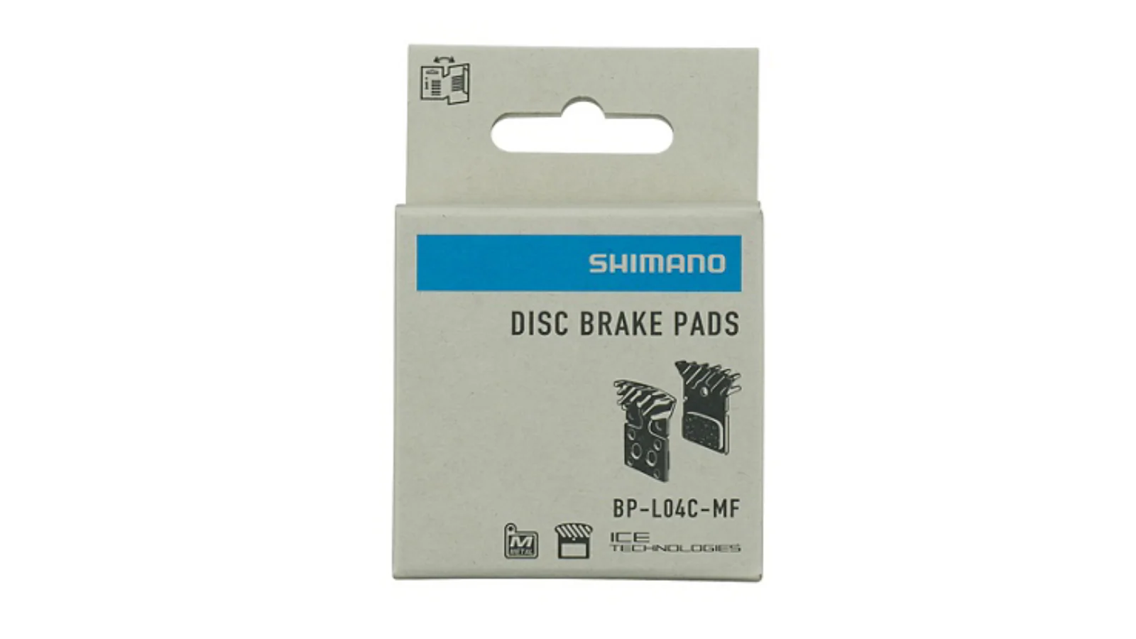 Pastiglie freno Shimano Metal L04C - con aletta e molla - Image 2