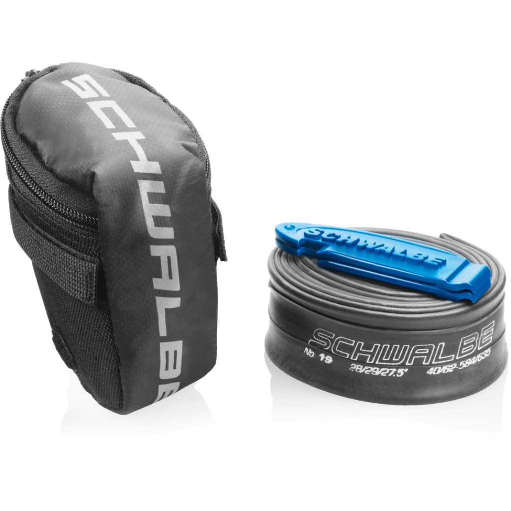 Borsa sottosella Schwalbe con camera d'aria e levagomme - Presta - 26" - 700 - 29"